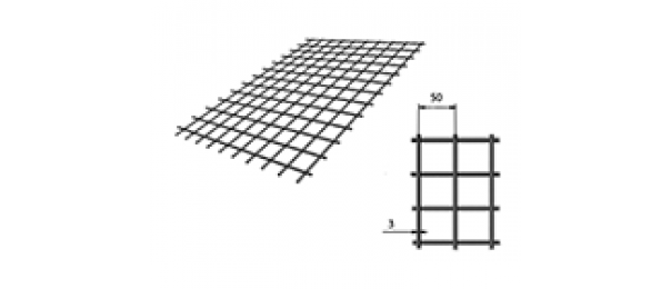 Сетка сварная (дорожная) 50х50х3мм 1х2м купить с доставкой в Большом Алексеевском